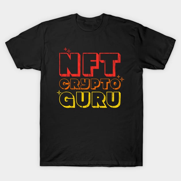 NFT Crypto Guru Non Fungible Token T-Shirt by opippi